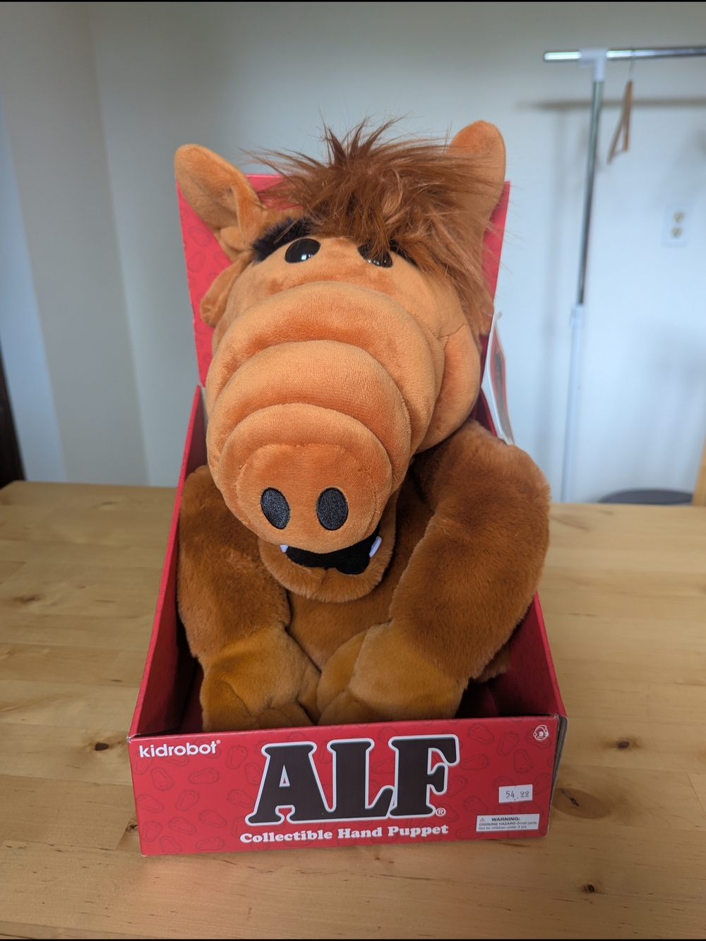 ALF Collectible Hand Puppet - Brown Plush Retro Collectible Toy Brand New in Box